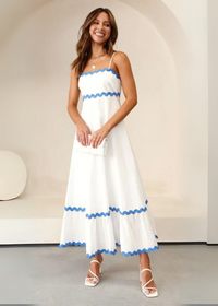 Dana - Schönes und Luftiges Sommerkleid – Weiß
