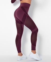 Heidi-Mode - Squat-resistente Sportleggings für Frauen – Bordeaux