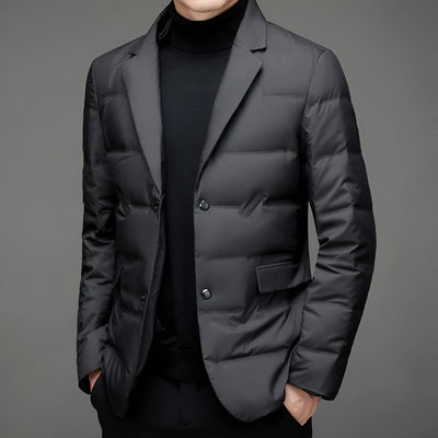 Mathieu | Exklusiver Herren-Blazer mit Futter, wasserabweisend und stilvollem Schal-Kragen