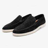 Lynor - Samtige Slipper – Schwarz