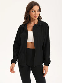 Zyraso | Leichte Sportjacke für Damen Wasserabweisend – Schwarz