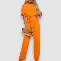 Milla | Jumpsuit mit weiten Beinen – Orange