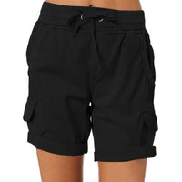 Hana - Frauen Shorts Cargo Hose – Schwarz