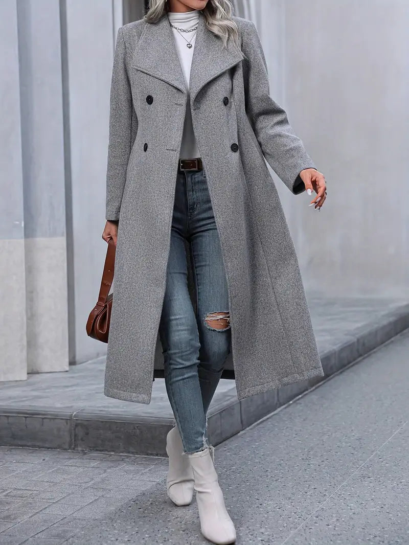 Liakern | Modebewusster Longline-Mantel in Übergröße