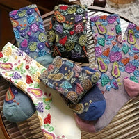 Clara | Vintage Socken – Gemischte Farben Fünfer-Pack
