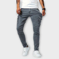 Leonardo - Elastische Jeans – Grau