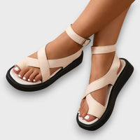 Nora – Gladiator Sandalen – Beige