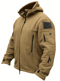 Braun | Winterjacke für Herren Fleece Gefüttert Winddicht – Khaki