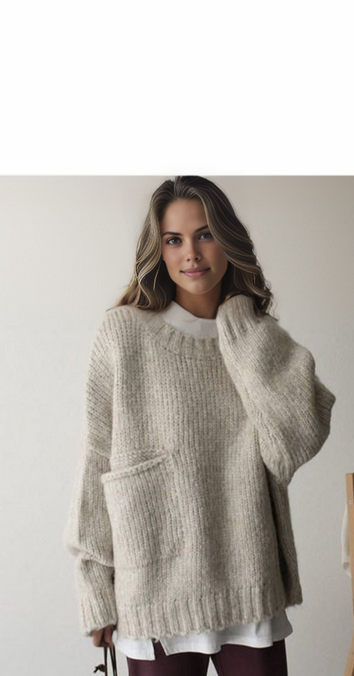 Kolis | Übergroßer Strickpullover mit Tasche