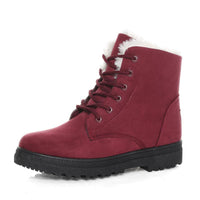Hivara™ - Wasserdichte orthopädische Damen-Schneestiefel mit warmem Futter und rutschfester Sohle – Rot