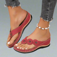 Henriette | Orthopädische Sandalen für langanhaltenden Komfort – Rot