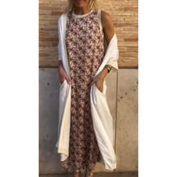 Emilia™| Maxikleid mit passender Weste – Weiß