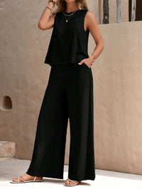 Angela™ | Bequemes zweiteiliges Set – Schwarz