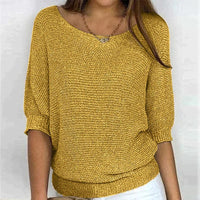 Kelora - Leichter Pullover mit weichem Griff – Gelb