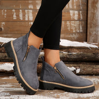 Emma | Hochwertige Damen Boots stilvoll und zeitlos – Grau