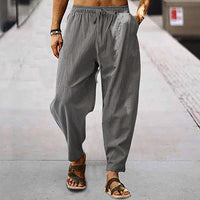 Titus - Bequeme Hose mit Kordelzug – Dunkelgrau