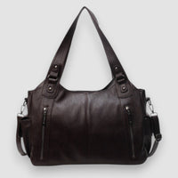 Evelin | Leder Tote Tasche – Dunkelbraun
