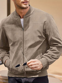 Max | Stylische Wildlederjacke Herren im Vintage-Stil – Camel
