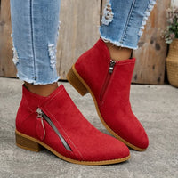 Fiora™ | Charme Vintage Stiefel – Rot