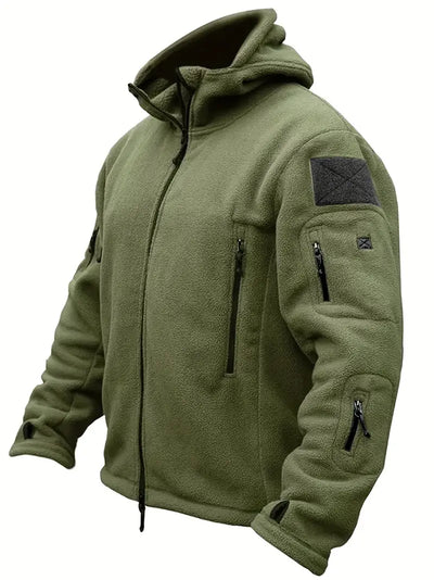 Braun | Winterjacke für Herren Fleece Gefüttert Winddicht