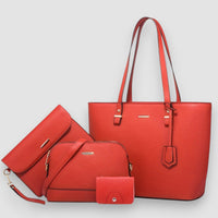 Lior | 4-teiliges Taschenset – Rot