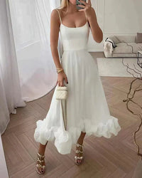 Loreleinal | Damen Festliches Kleid – Weiß