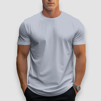Liam | Round Neck T-Shirt – Grau