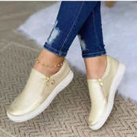 Maya Bequeme Turnschuhe – Gold