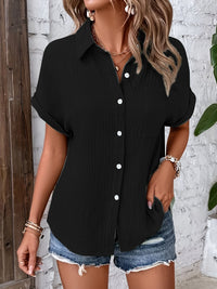Polly | Lässiges Premium-Hemd – Schwarz