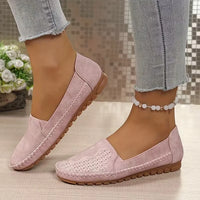 Efraya - Stilvolle Vintage Flats Sandalen – Rosa