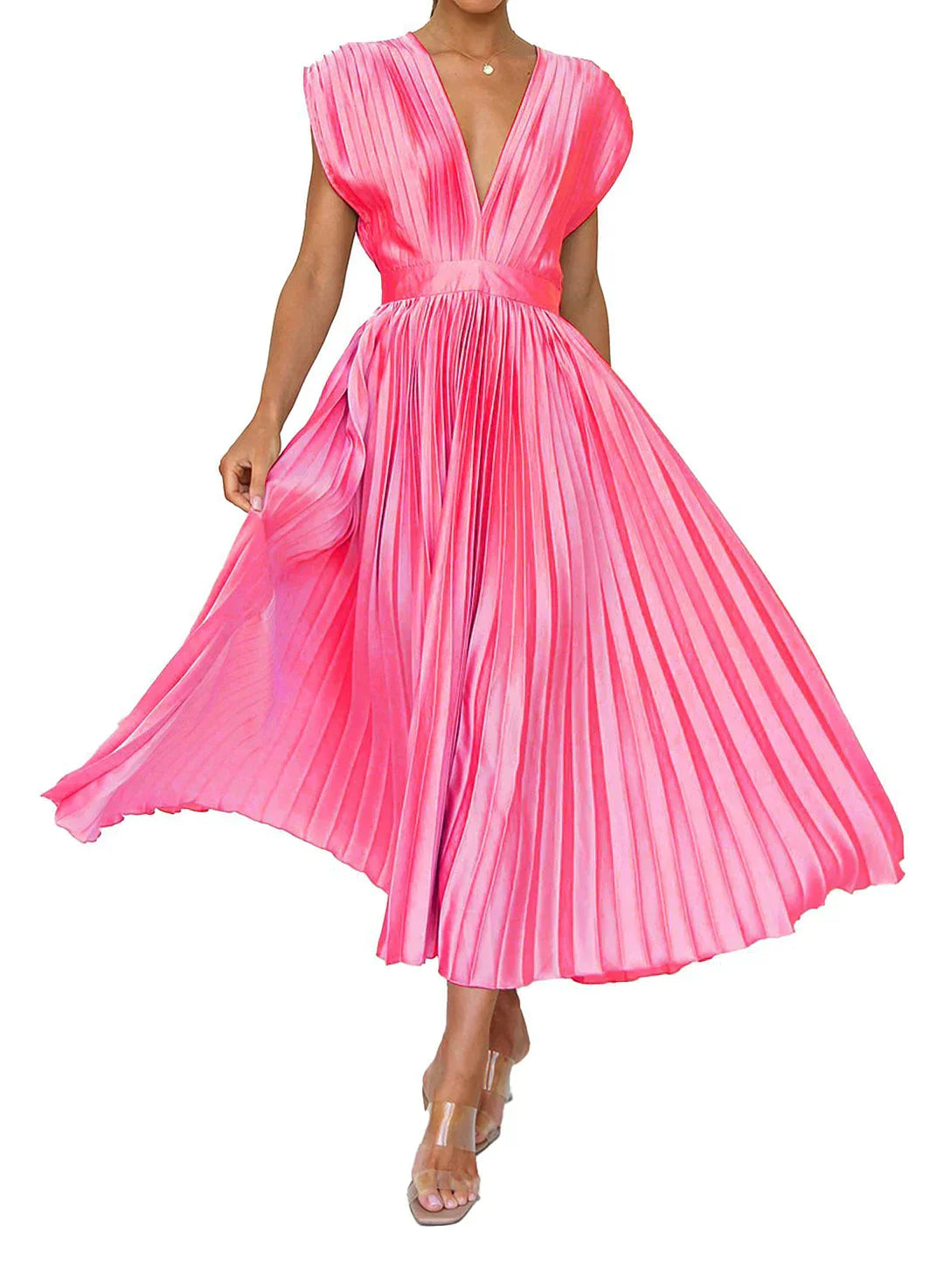 Brittney's  Himmlische Eleganz Maxikleid mit Ärmeln
