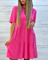 Fridana | Damen Elegantes Kleid – Rosa