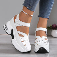 Emilia | Bequeme Gepolsterte Sandalen Damen – Weiß