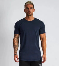 Steffen™ - Einfarbiges T-Shirt mit bequemer Passform – Marine