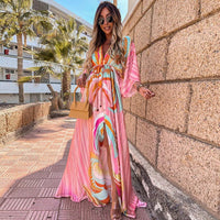 Nora | Stilvolles, farbenfrohes Kleid – Hellrosa