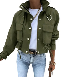 Heidi - Damen Cargojacket – Grün