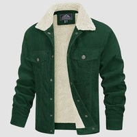 Aspeetra | Trendige Cordjacke für Herren – Grün