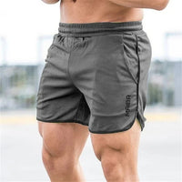 Slim Fit elastische Herren-Badehosen – Grau