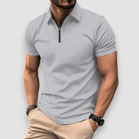 Aven | Short Sleeved Polo Shirt – Grau