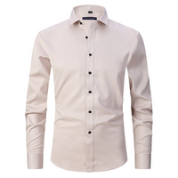 Fridolin | Elegantes Button-Up-Hemd – Beige