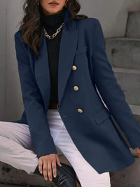 Shirelle | Elegance Blazer – Raffinierter Reversausschnitt für stilvolle Arbeitskleidung – Marine