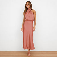 Hansel - Schickes Cocktail-Midikleid – Korallenrot