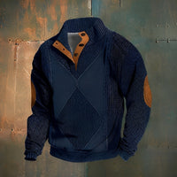 Jary - Komfortabler Herrenpullover – Blau