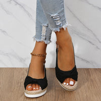 Comfyfoot - Bequeme Sandalen mit Zehenschutz – Schwarz