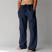Bruce - Bequeme Männerhose im lockeren Design – Marine
