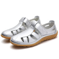 Marshana - Komfortable Damensandalen – Silber