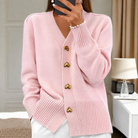 Annalee - Schicke Love Button Damenjacke – Hellrosa