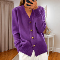 Annalee - Schicke Love Button Damenjacke – Flieder