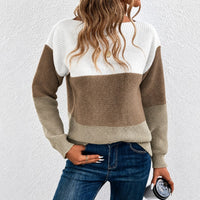 Amelia - Eleganter Damenpullover – Braun