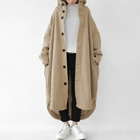 Jennica - Damen-Trenchcoat, lang und lässig geschnitten – Khaki